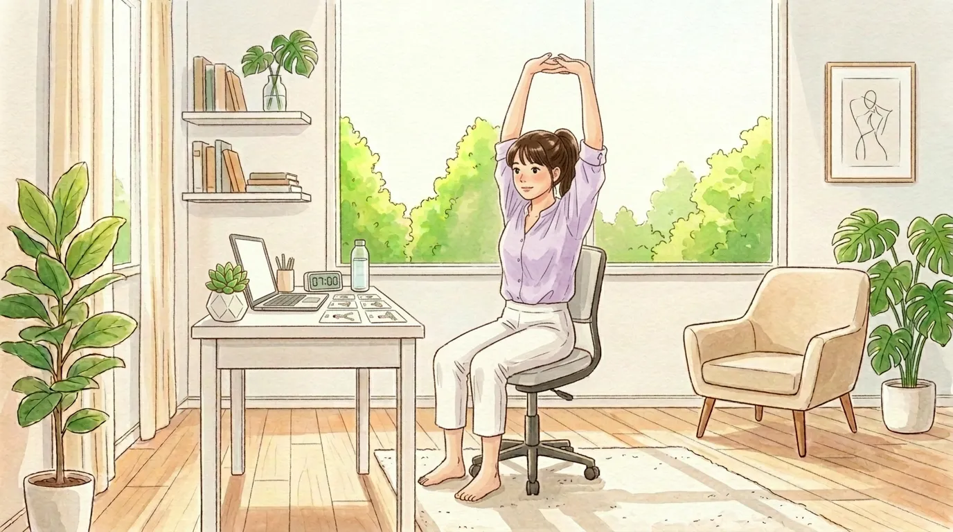 座ったままストレッチ7選