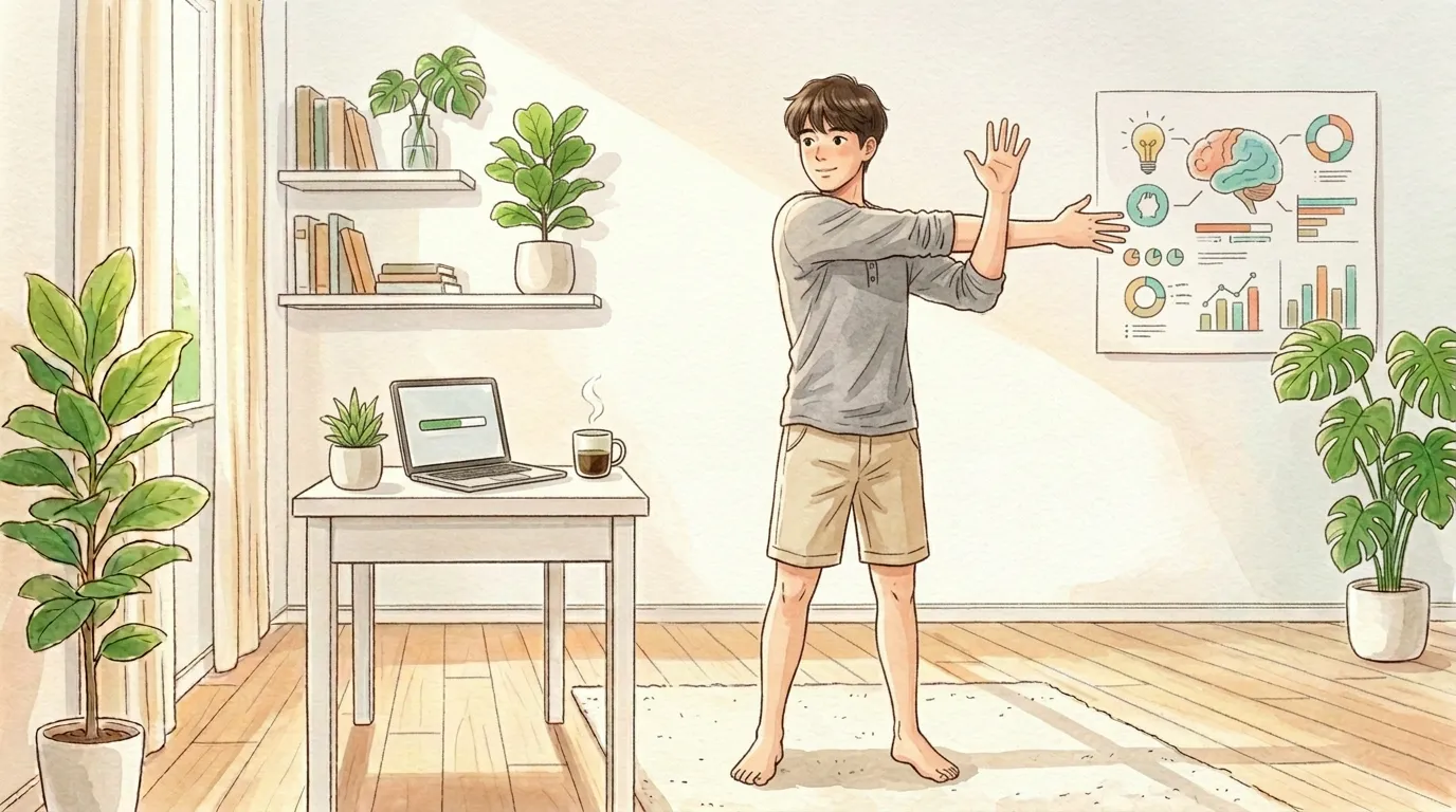 在宅勤務の集中力を体で取り戻す