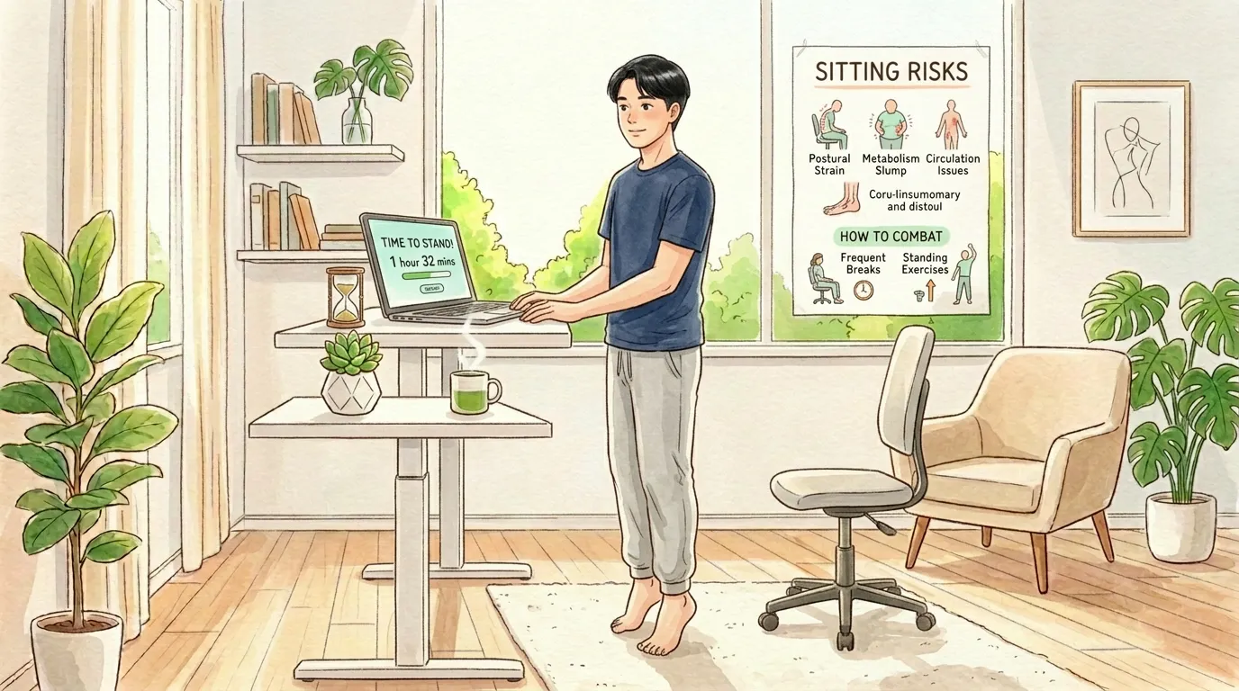 座りっぱなしが体に与える影響と今日からできる7つの対策