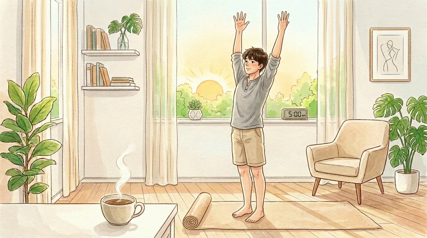 在宅勤務の朝ルーティン｜5分の体操で1日のパフォーマンスが変わる