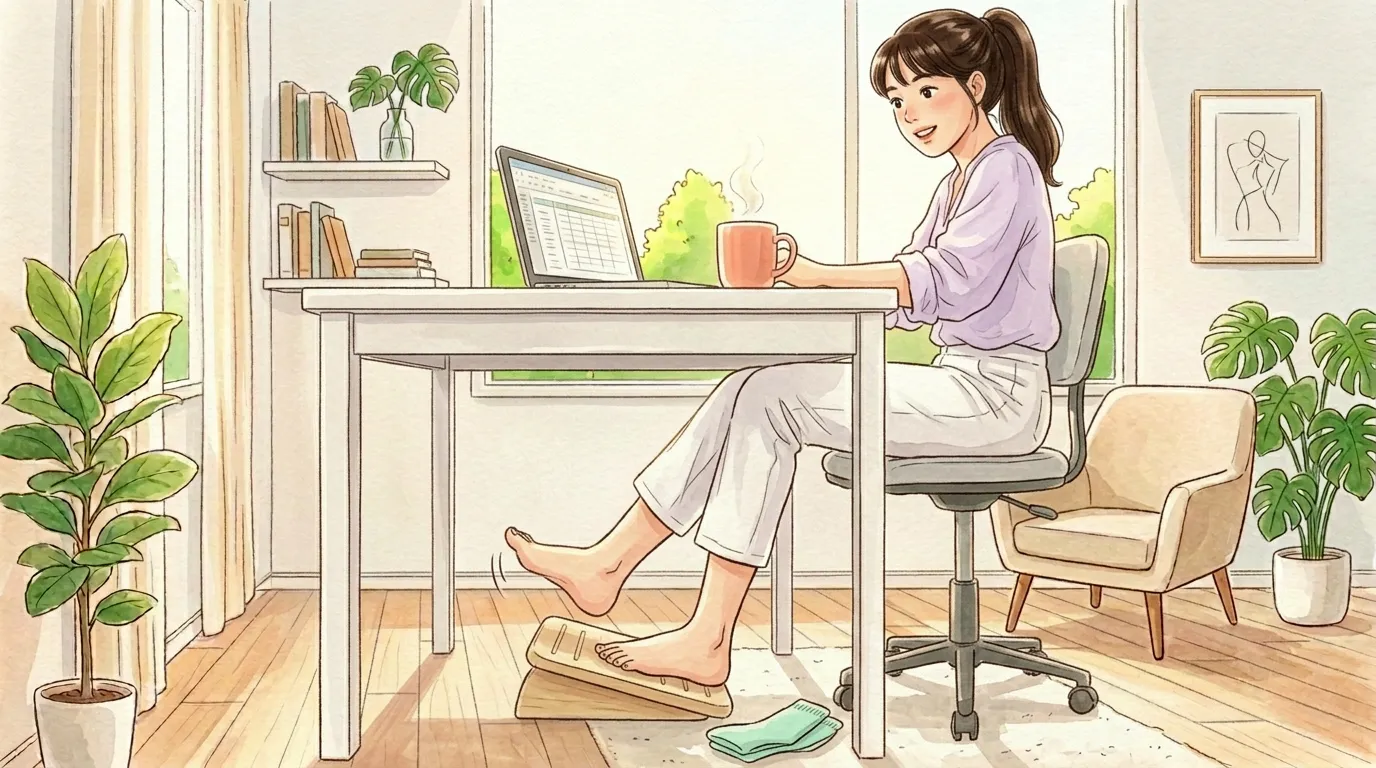 デスクワーク中にできるふくらはぎケア