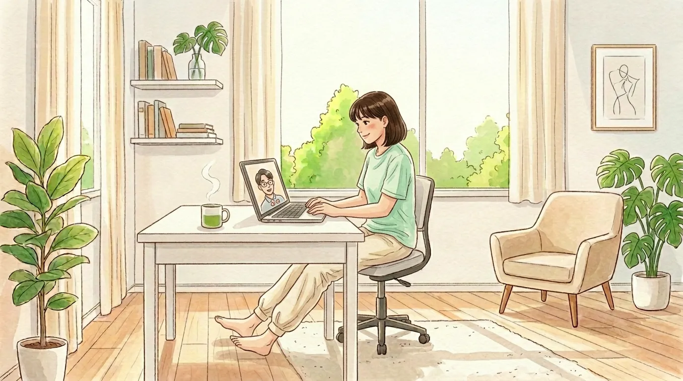 仕事中にバレずにできる：デスク下ステルスストレッチ