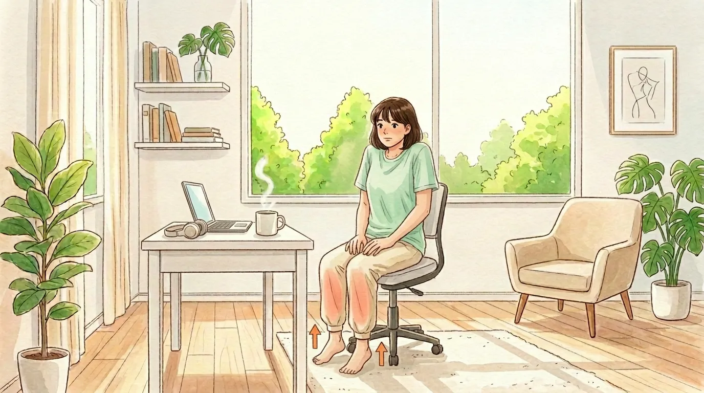 かかと上げ下げでふくらはぎ活性化