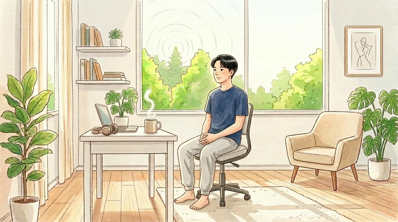 窓の外、ぼーっと見るだけ