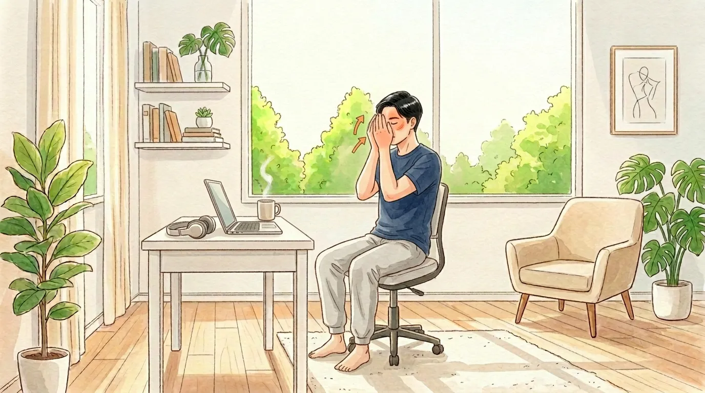 目がしぱしぱする人、これのイラスト