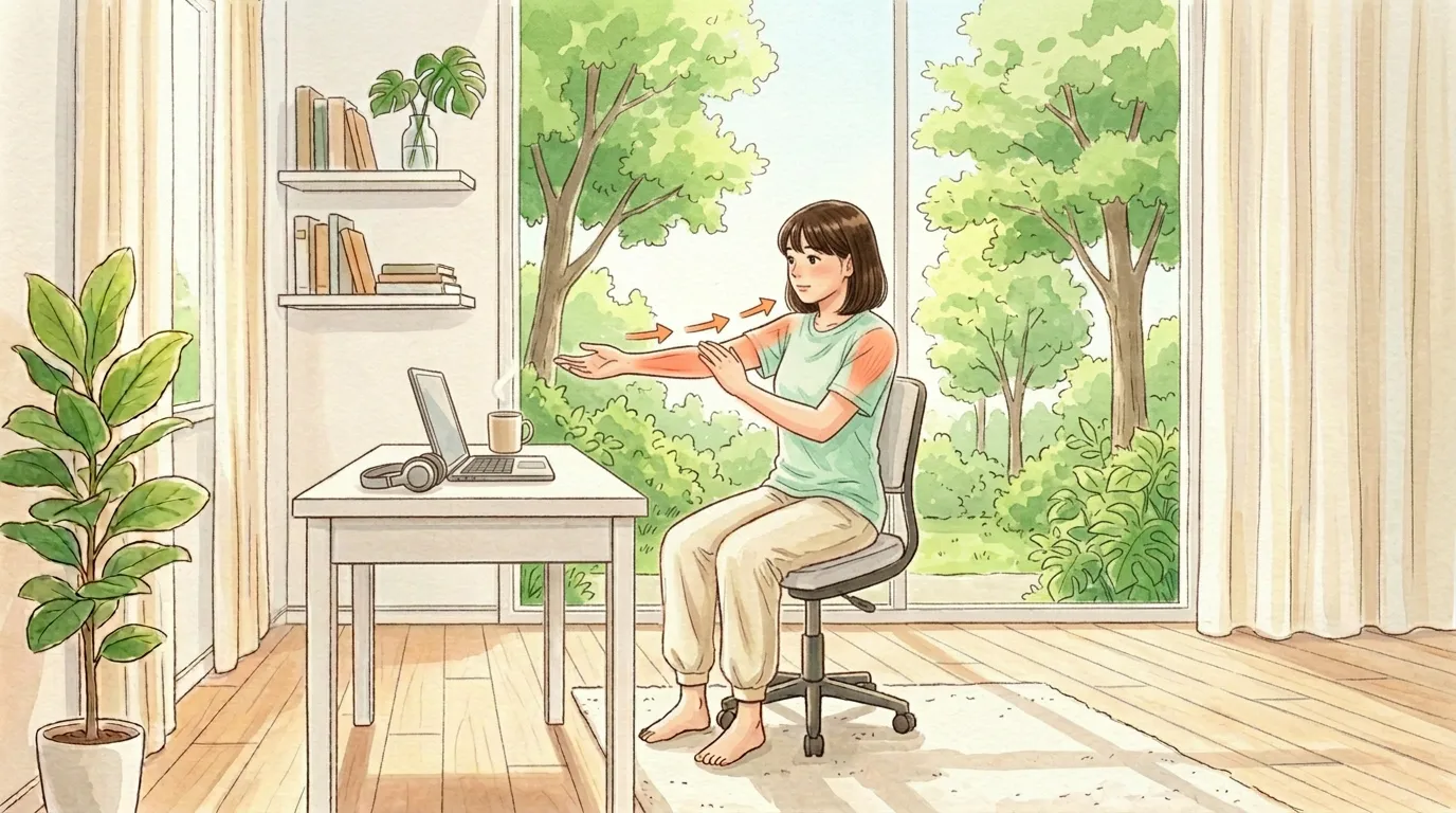 キーボード打ちすぎた日にのイラスト