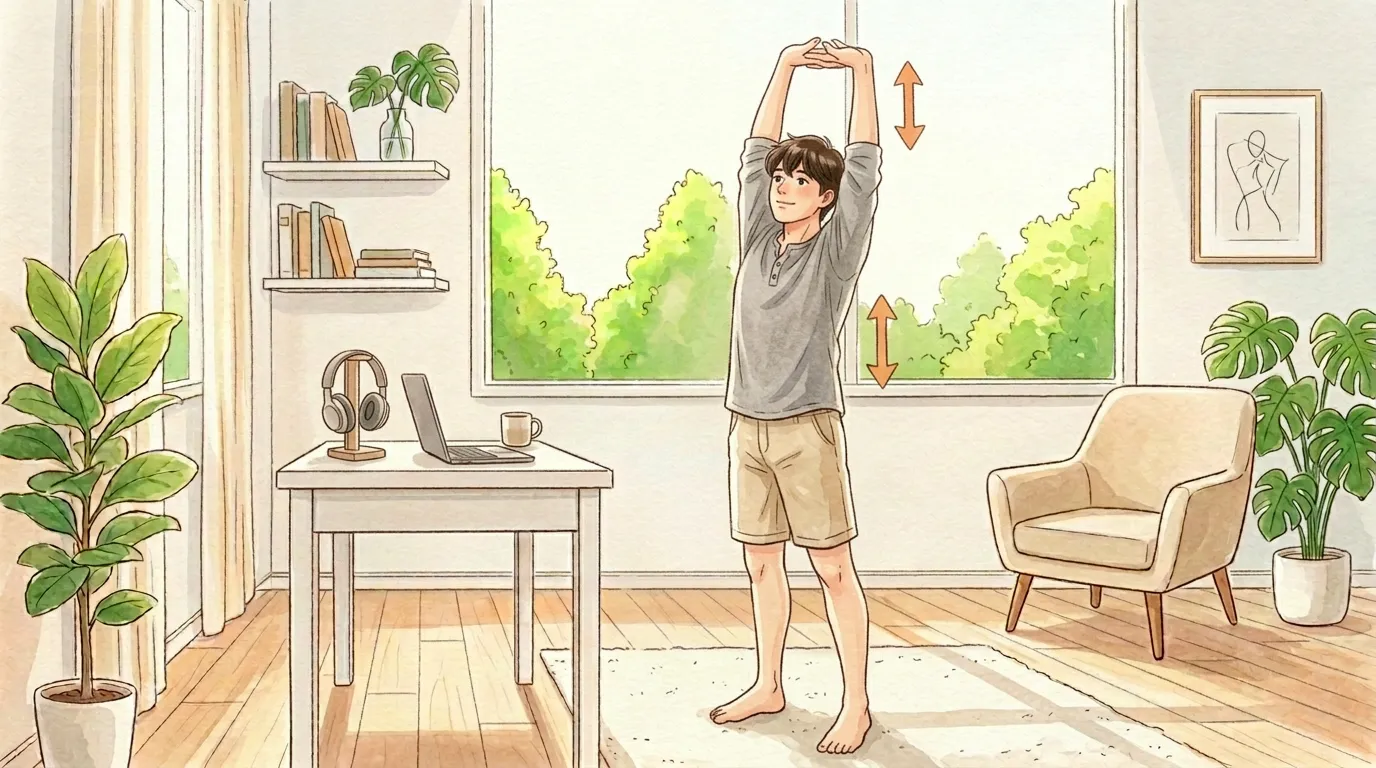 とりあえず立ってのびよう