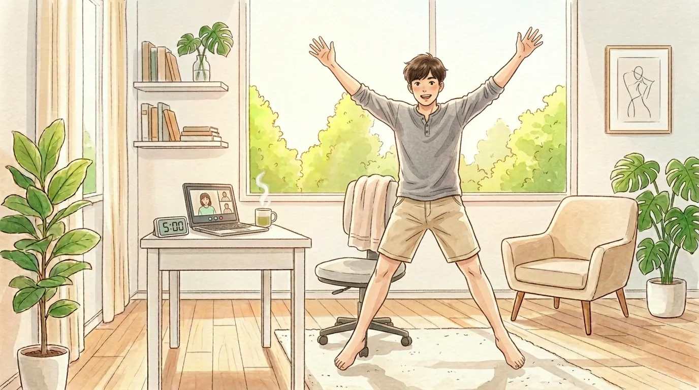 在宅勤務の5分エクササイズ