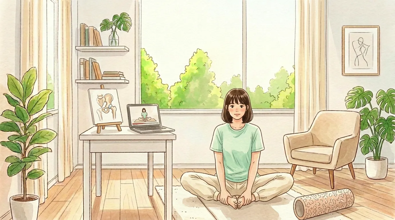 在宅勤務の股関節ケア