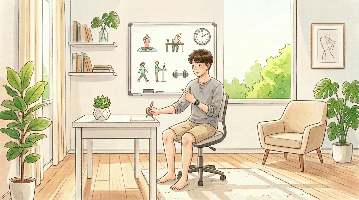 テレワークの運動不足:1日の動きを設計する